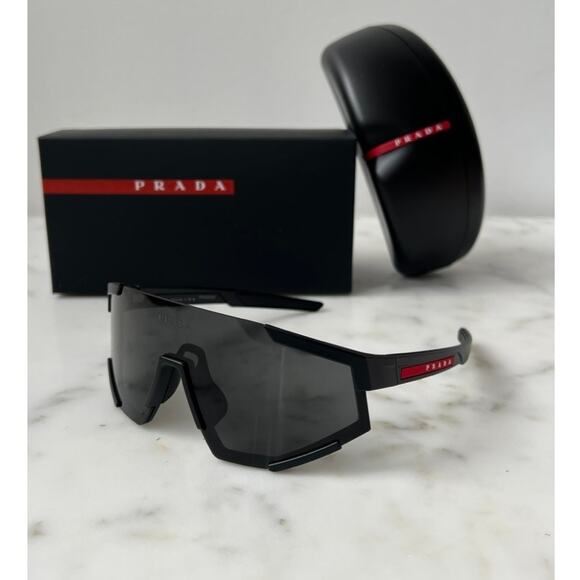 NEW Prada Sport PS04WS Sunglasses in Black - Picture 1 of 3